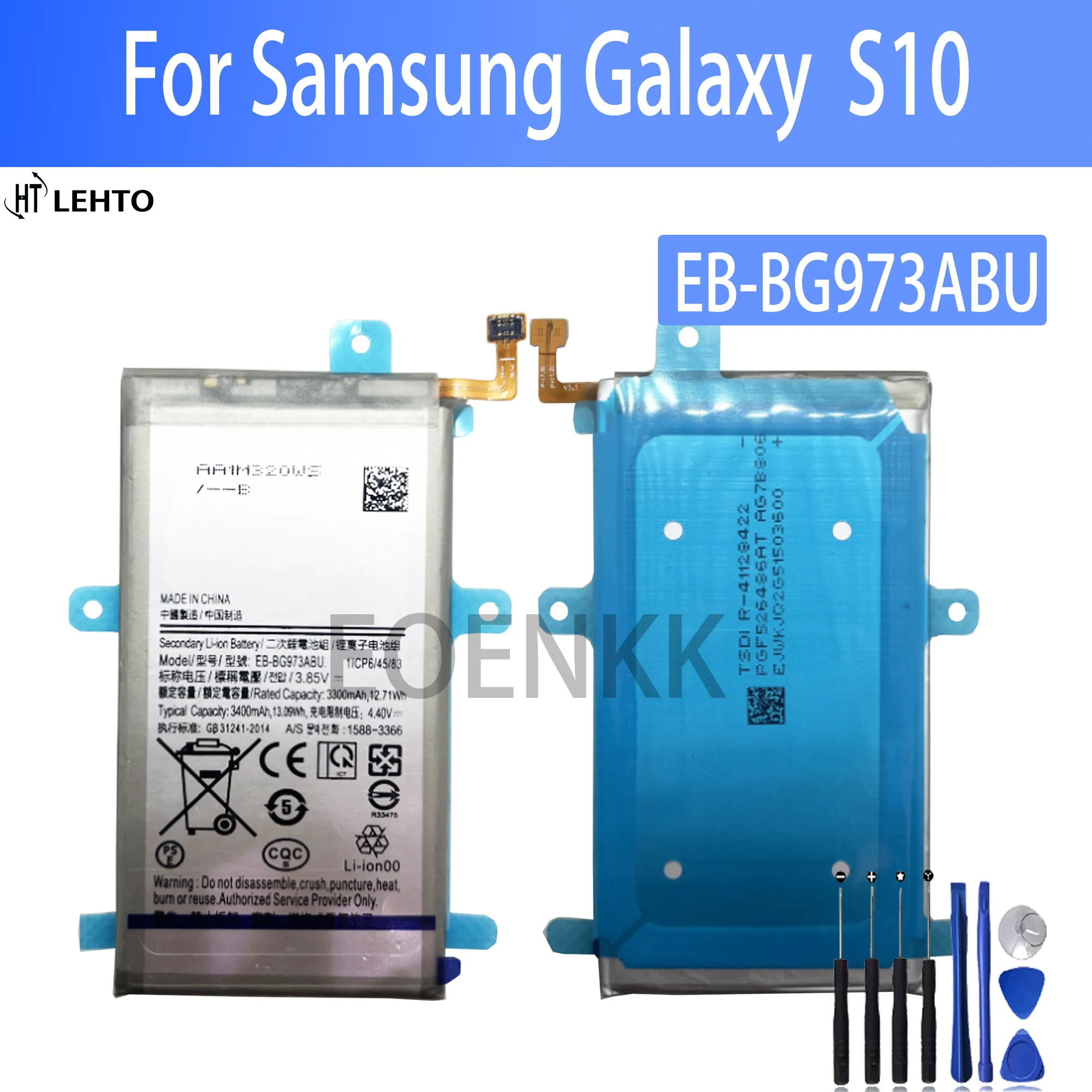100 % Orijinal EB-BG973ABU Pil Samsung S10 Telefonu Yedek Bateria Görüntü 0