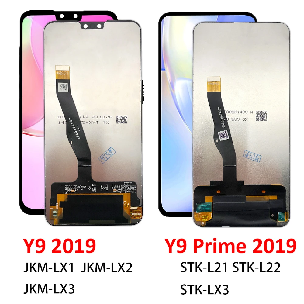 Orijinal Ekran İçin Huawei Y9 Başbakan 2019 STK-L21 STK-L22 STK-LX3 Lcd Dokunmatik Ekran Meclisi Y9 2019 JKM-LX1 JKM-LX2 LX3 Görüntü 0