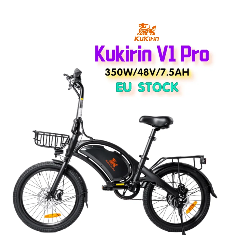 Kukırın V1 Pro AB STOK Kugoo Kirin B2 20 İnç Yağ lastik Katlanır Elektrikli Moped Bisiklet 48V 350W Elektrikli bisiklet açık e bisiklet Görüntü 0