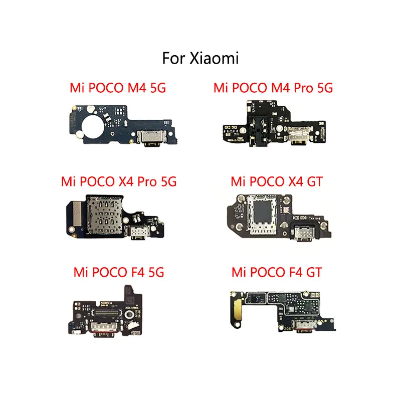 USB şarj yuvası Portu Soket Jack konnektörü Şarj Kurulu Flex Kablo Xiaomi Mi POCO M4 Pro 4G X4 GT F4 Görüntü 0