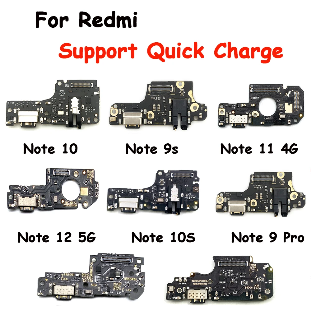 5 Adet USB Şarj Portu Jack Dock Bağlantı Flex Kablo Xiaomi Redmi İçin Not 9 Pro Not 10s Not 11 Pro 5G Şarj Kurulu Modülü Görüntü 0