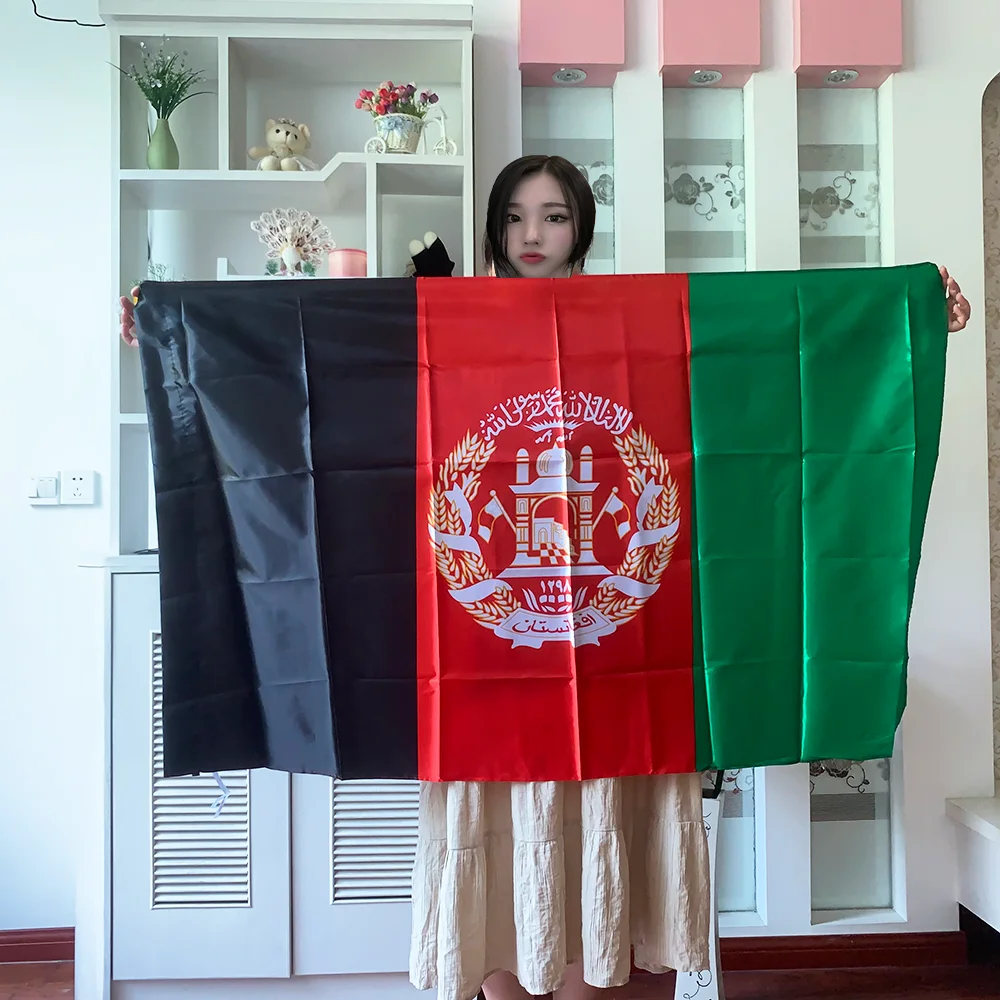 zwjflagshow Afganistan Bayrağı Afiş 90x150cm Asılı polyester Afgan Kabil Ofis Aktivite geçit Festivali Ev Dekorasyon Görüntü 0