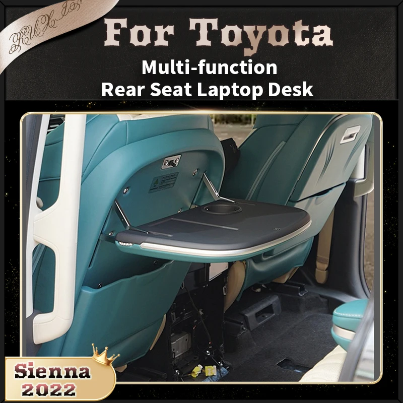 Toyota Sienna 2022 için 2023 Arka Koltuk Dizüstü Bilgisayar Masası Çok fonksiyonlu Katlanır masa üstü İş Ofis Modifikasyon Aksesuarları Görüntü 0