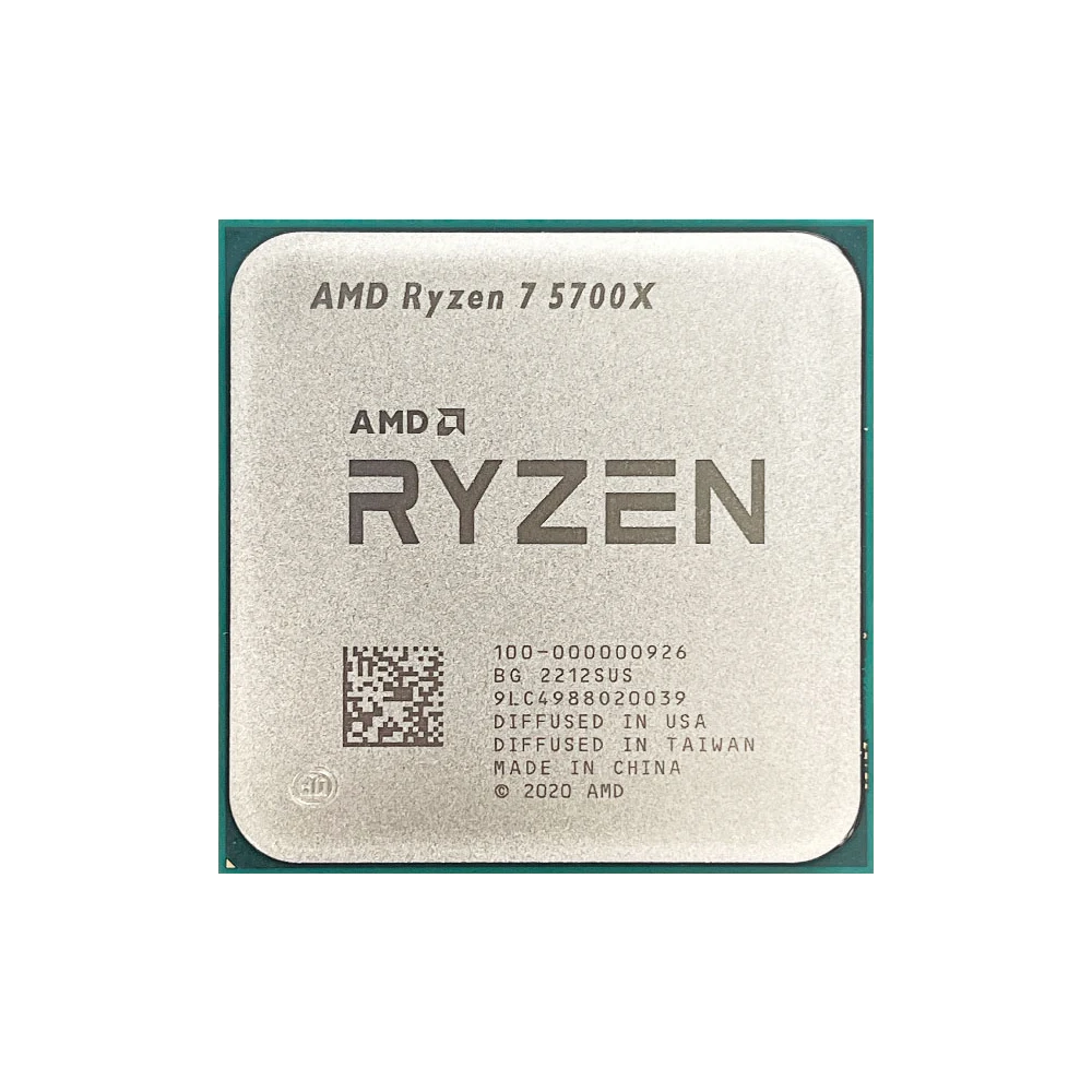 AMD Ryzen 7 5700X Yeni R7 5700X3. 4 GHz Sekiz Çekirdekli 16 İş Parçacıklı CPU İşlemci 7NM L3=32M 100-000000926 Soket AM4 ancak soğutucu olmadan Görüntü 1