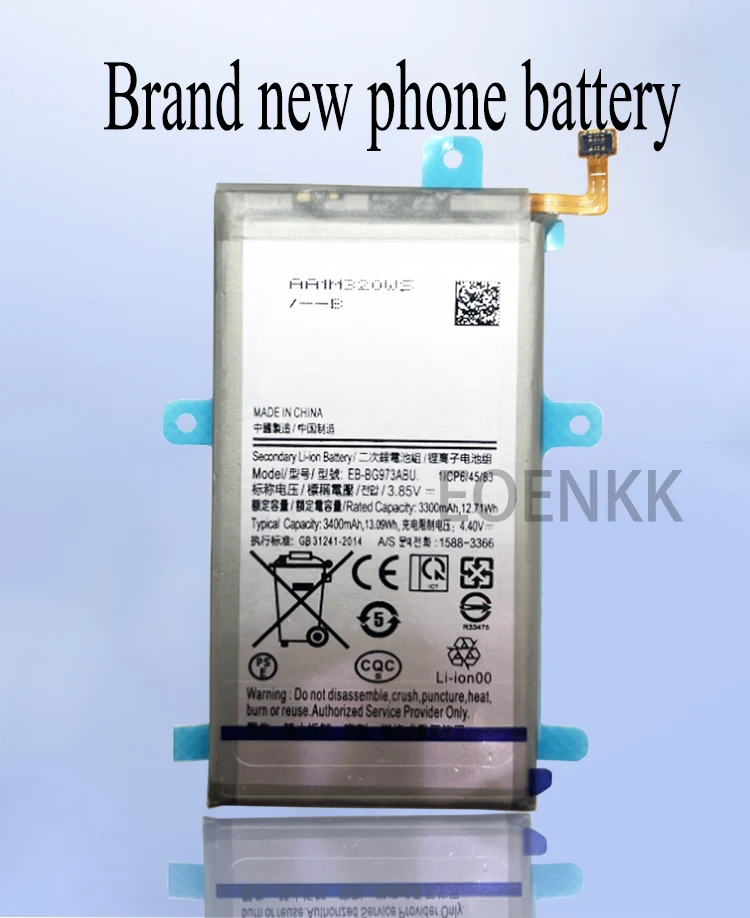 100 % Orijinal EB-BG973ABU Pil Samsung S10 Telefonu Yedek Bateria Görüntü 1