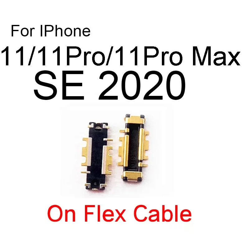 5 ADET Inline FPC Pil Konektörü Tutucu iphone 11 12 Pro Max XS XR X 6 6s 7 8 Artı SE 2020 İç Konnektör Anakart Klipsi Görüntü 1