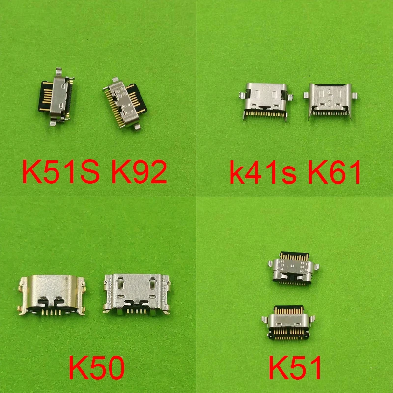 50 Adet mikro usb Şarj Konektörü LG k41s K61 K51 K50S K50 K51S K42 K52 K92 Şarj Jakı Dock Tak Bağlantı Noktası Görüntü 1