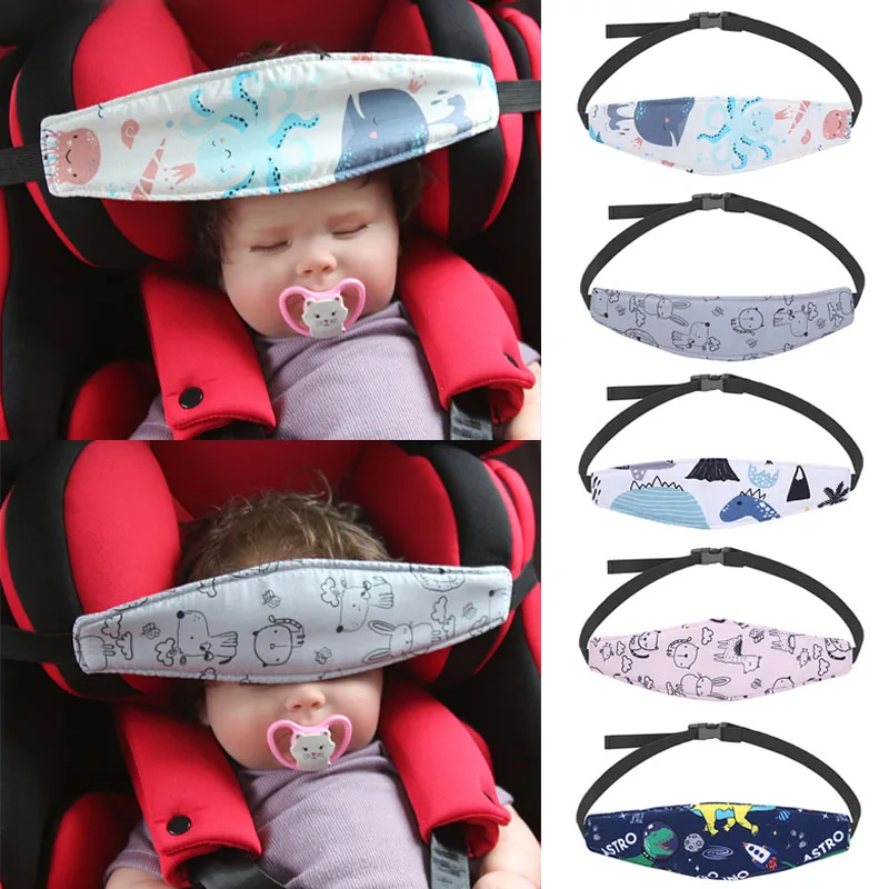 Bebek Araba Koltuğu Baş Desteği Yumuşak Çocuklar Oto Koltuğu Kafa Tutucu Sabitleme Bandı Uyku Şekerleme Kemer İç Aksesuarları Araba Styling Görüntü 2