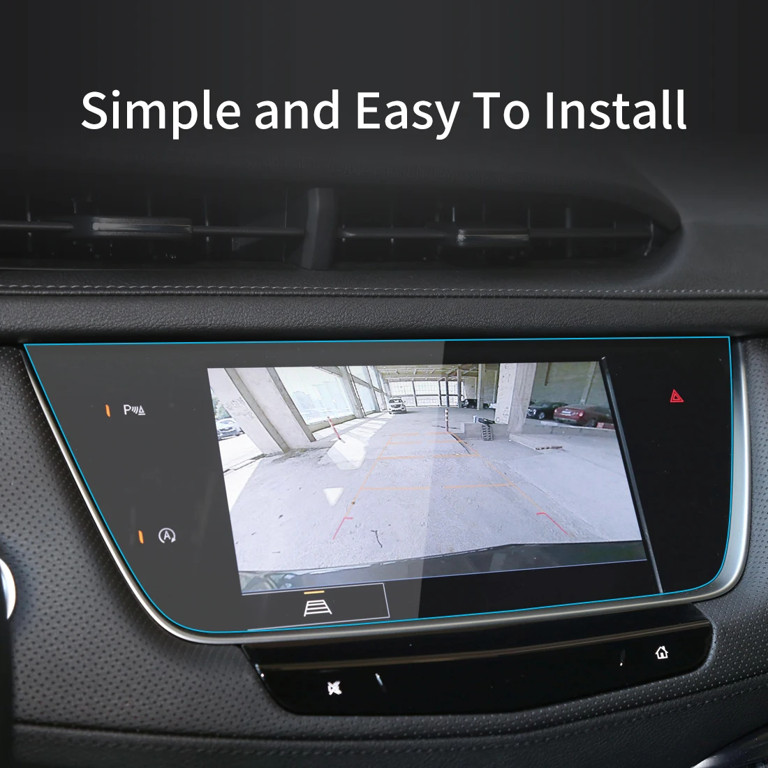 Araba Çıkartmaları Carplay Ekran Koruyucu Cadillac XT5 2023 Ekran Temperli Cam koruyucu film Navigasyon Araba Aksesuarları Görüntü 2