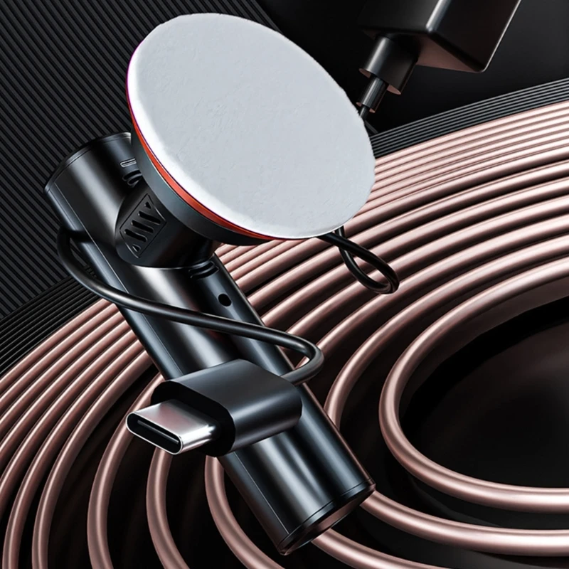 Akülü Araba Parlatıcı Kablosuz parlatma makinesi Döner Sünger Ped Kitleri Görüntü 2
