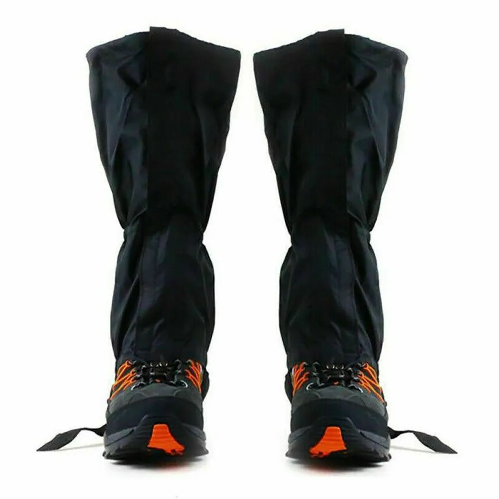 2x Açık Su Geçirmez Bacak Çorapları Bacak Örtüsü Yürüyüş Kamp Tırmanma Kayak Çöl Botları Ayakkabı Kar Çorapları Bacaklar Koruyucu Görüntü 2