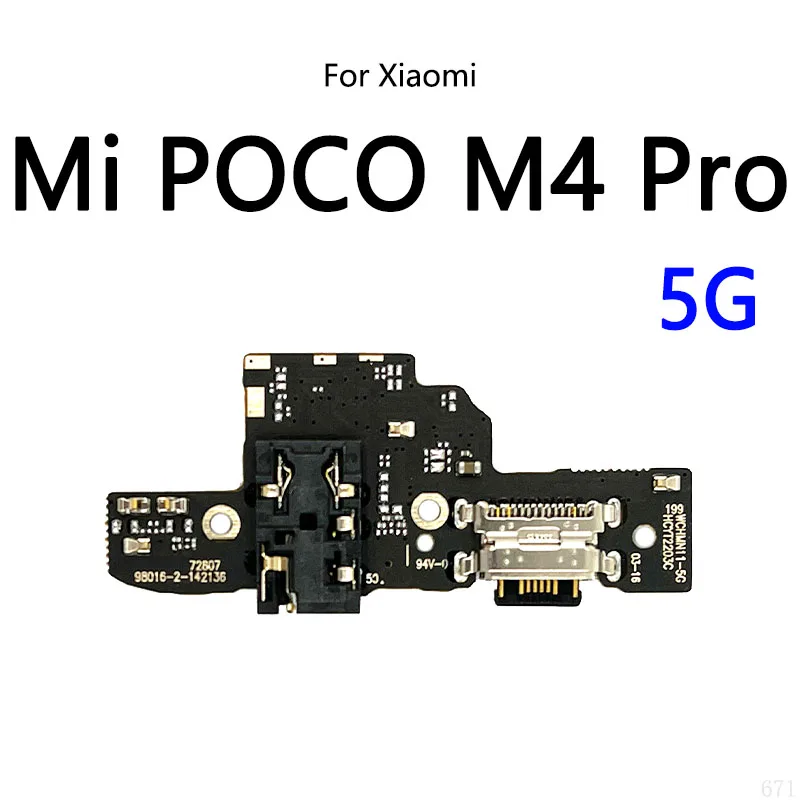 USB şarj yuvası Portu Soket Jack konnektörü Şarj Kurulu Flex Kablo Xiaomi Mi POCO M4 Pro 4G X4 GT F4 Görüntü 2