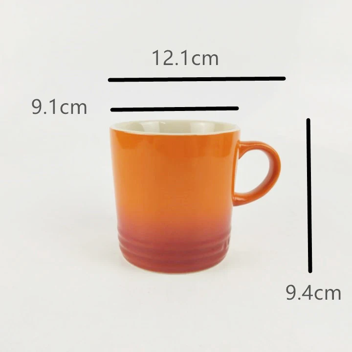 Basit Seramik Çay Fincanı Sıcak Çay Fincanı Turuncu Sarı Fırın sır Ofis Ve Ev Astrolojik Kahve Fincanları Görüntü 2