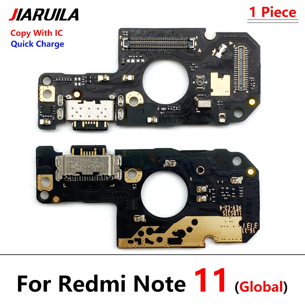 5 Adet USB Şarj Portu Jack Dock Bağlantı Flex Kablo Xiaomi Redmi İçin Not 9 Pro Not 10s Not 11 Pro 5G Şarj Kurulu Modülü Görüntü 2