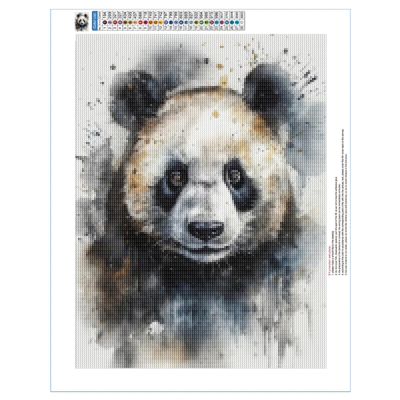 Hayvan 5D Elmas Boyama Aslan Kaplan Panda Koyun Tam Elmas Mozaik Elmas Nakış Kiti DIY Taklidi Ev Sanat dekorasyonu Görüntü 3
