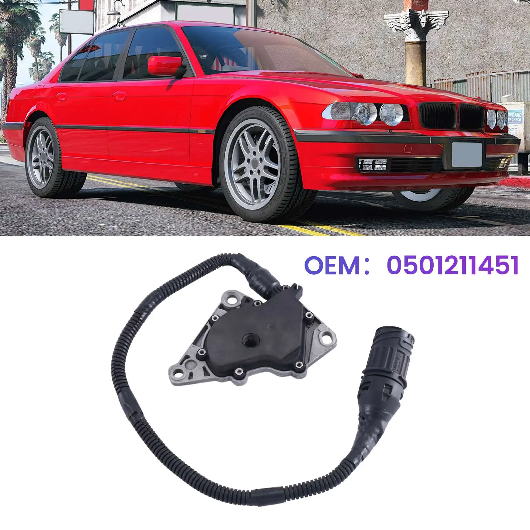 0501211451 5HP24 Şanzıman Konum Sensörü Anahtarı BMW E38 Görüntü 3