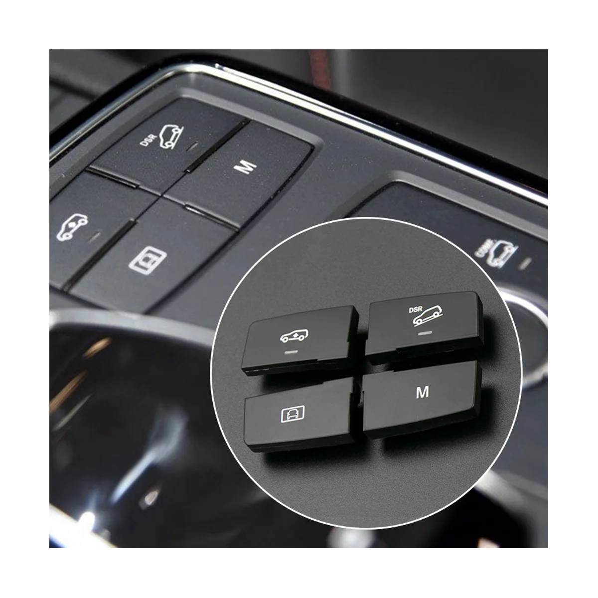 1669051351 Araba Yokuş Aşağı Yardımcı Vites Değiştirme Düğmesi Çok Fonksiyonlu Düğme Mercedes-Benz ML GL GLE W166 W292 Görüntü 3