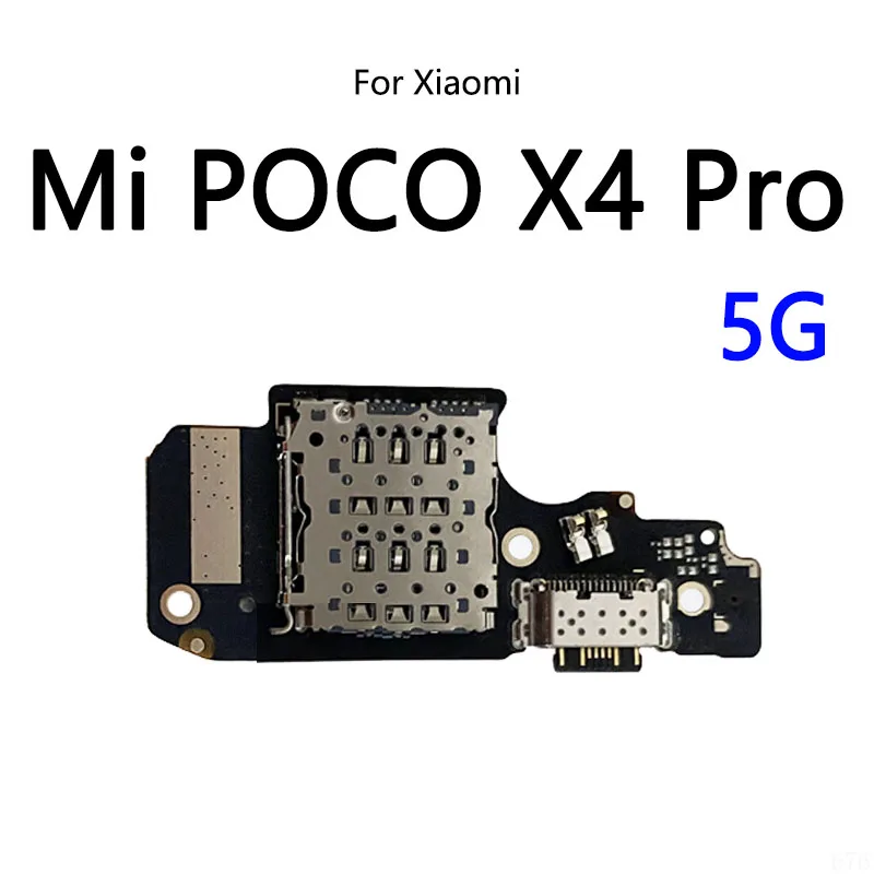 USB şarj yuvası Portu Soket Jack konnektörü Şarj Kurulu Flex Kablo Xiaomi Mi POCO M4 Pro 4G X4 GT F4 Görüntü 3