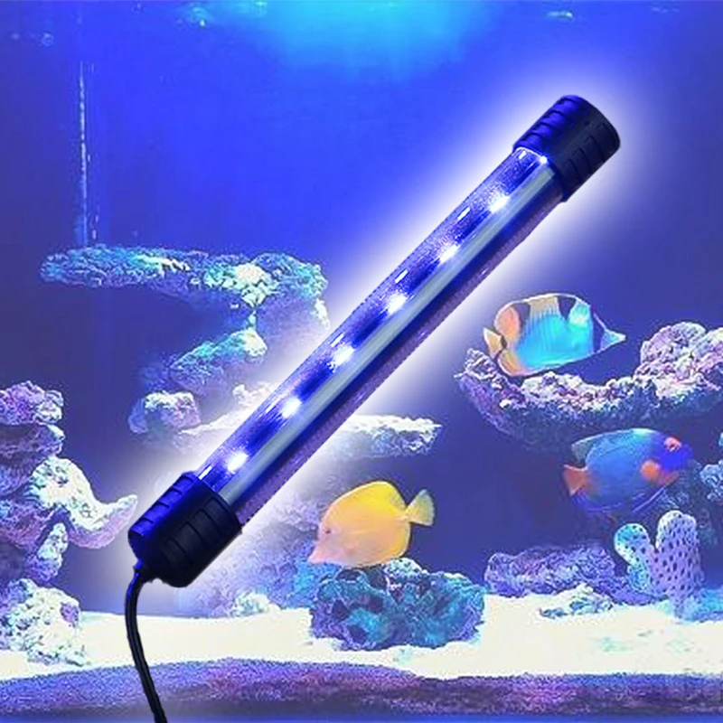 Dalgıç akvaryum ışığı sualtı balık Tankı için led ışık su geçirmez ışıklar Görüntü 3