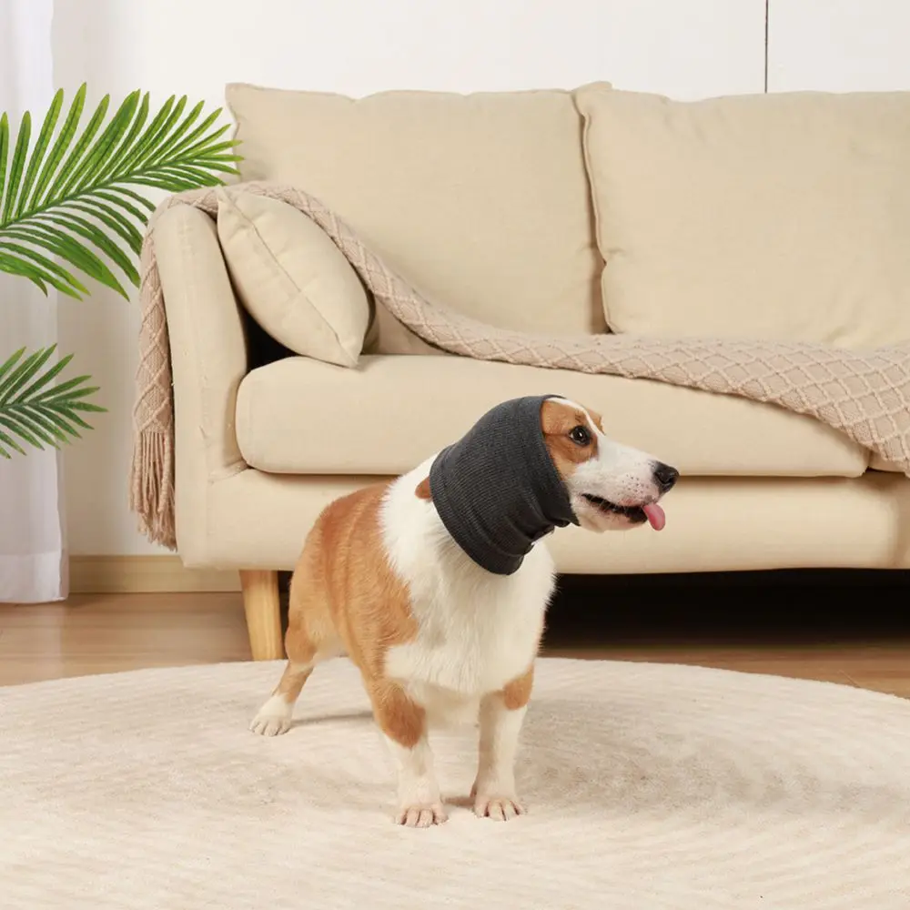 Anksiyete Giderici Yatıştırıcı Köpek Eşarp Sıcak Pet Şapkalar Kış Ayarlanabilir Oyuncak Kedi Kafa Aksesuarı Pet Gevşeme Headdress Görüntü 3