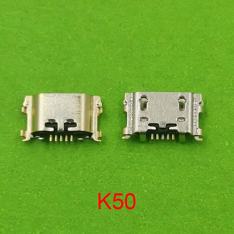 50 Adet mikro usb Şarj Konektörü LG k41s K61 K51 K50S K50 K51S K42 K52 K92 Şarj Jakı Dock Tak Bağlantı Noktası Görüntü 4