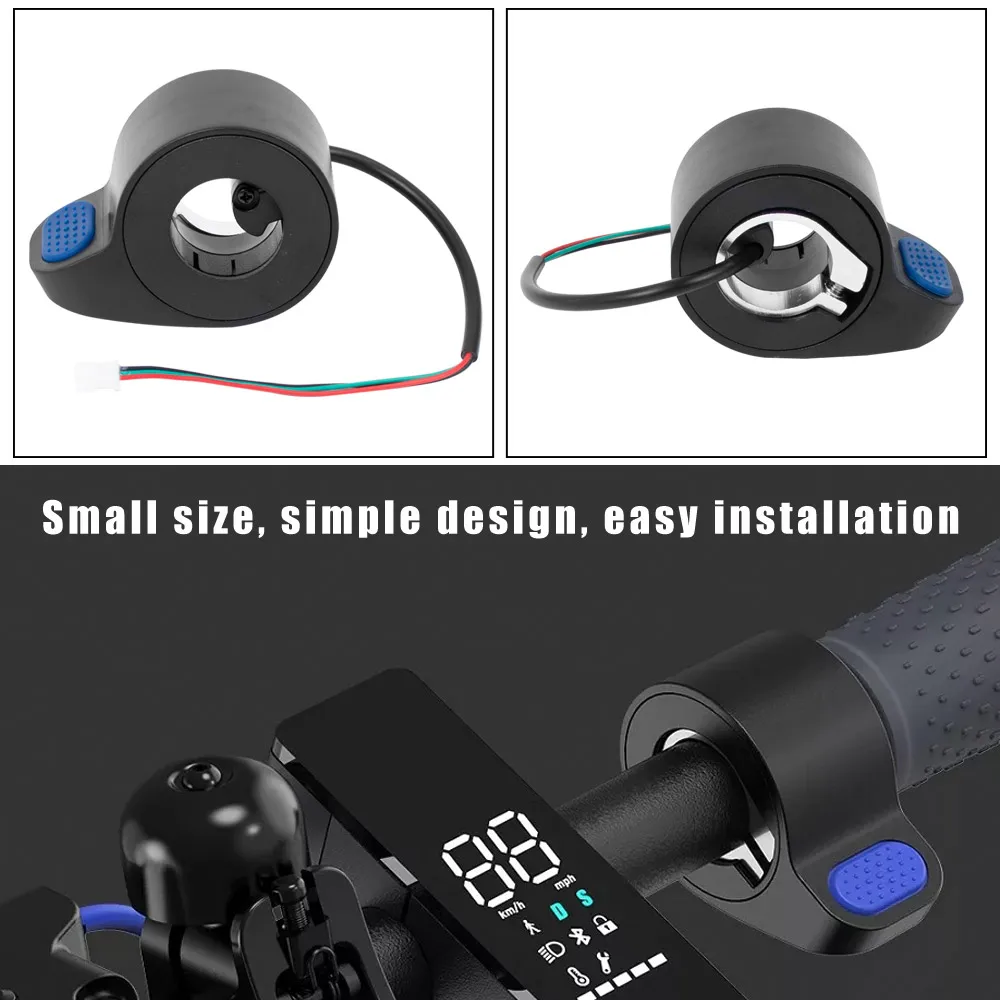 12 adet Elektrikli Scooter Gaz Kelebeği Topuzu Montaj Parçaları Parmak Gaz Güçlendirici Xiaomi Mi 3 için Hızlı Kargo Görüntü 5
