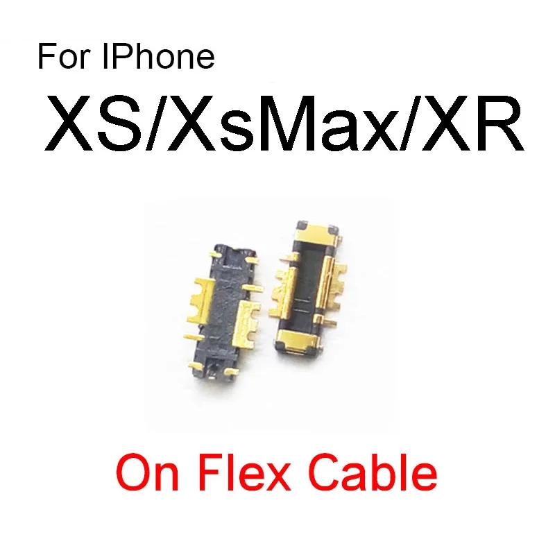 5 ADET Inline FPC Pil Konektörü Tutucu iphone 11 12 Pro Max XS XR X 6 6s 7 8 Artı SE 2020 İç Konnektör Anakart Klipsi Görüntü 5