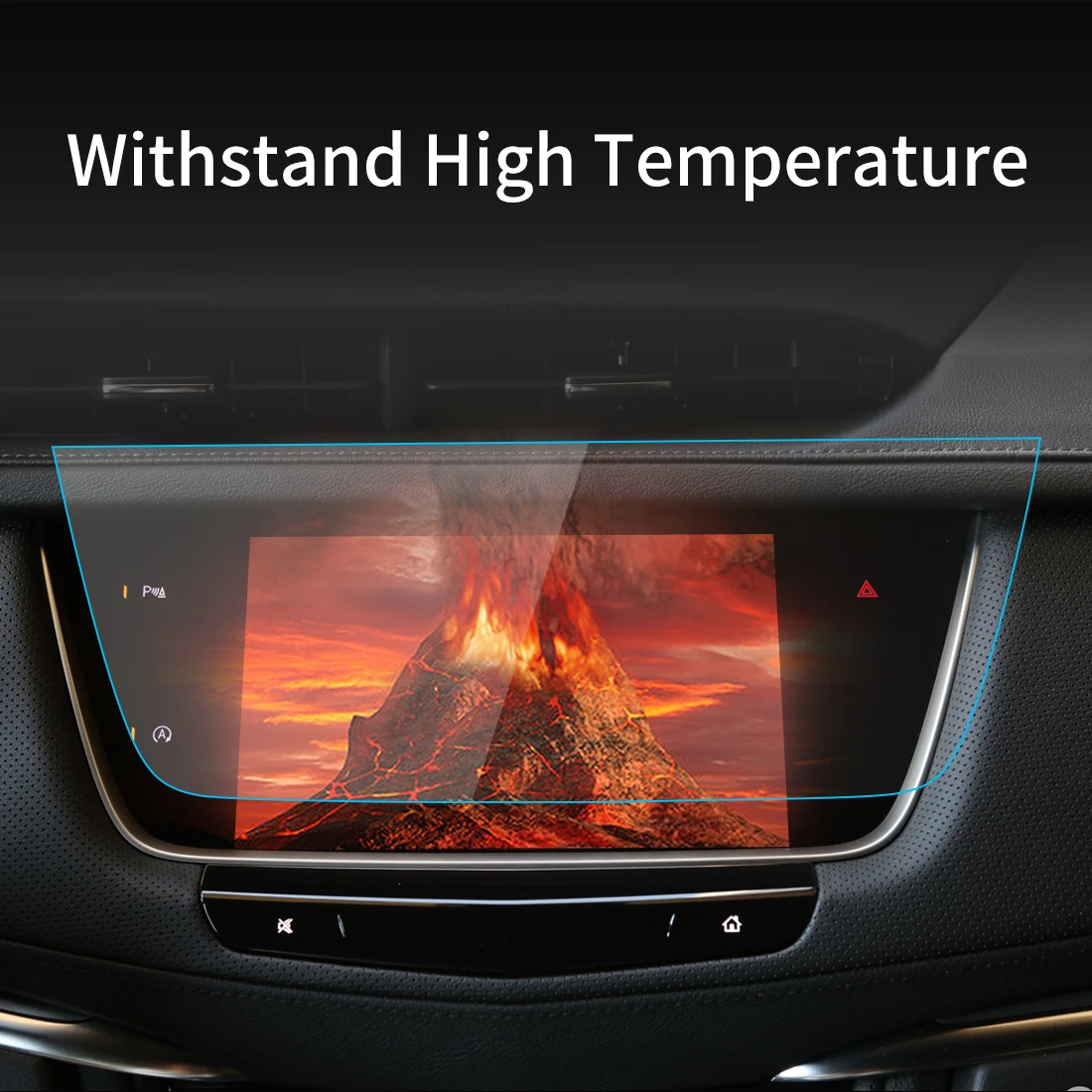 Araba Çıkartmaları Carplay Ekran Koruyucu Cadillac XT5 2023 Ekran Temperli Cam koruyucu film Navigasyon Araba Aksesuarları Görüntü 5