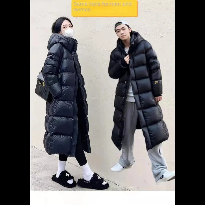 Kadın aşağı ceket Uzun Ultra kalın Parkas Siyah Kapşonlu Sıcak Palto kışlık ceketler Kadınlar için 2023 Hafif Kirpi Mont Görüntü 5