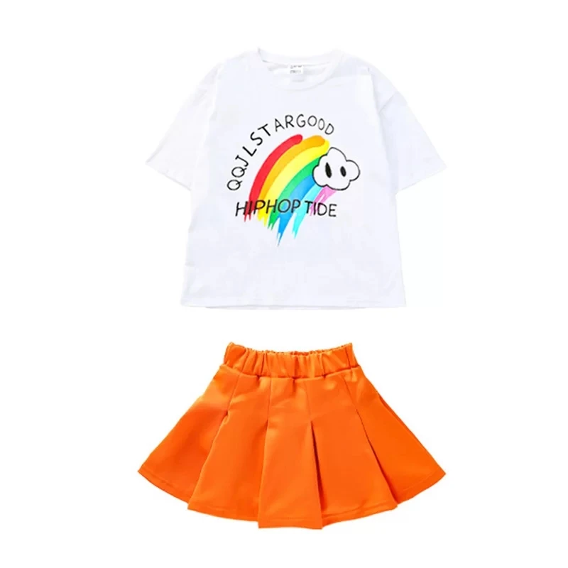 Erkek Yaz Hip Hop Dans Giyim Beyaz Karikatür T Shirt Şort çocuk Günü Amigo Dansçı Kıyafeti Çocuklar Streetwear 6 8 10Y Görüntü 5